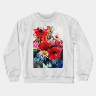 Loose Floral Watercolor #02 Crewneck Sweatshirt